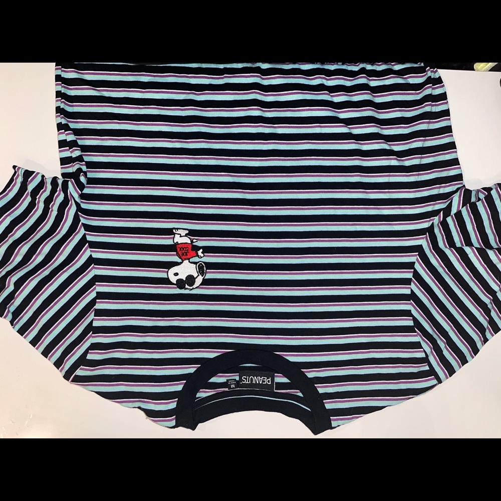 Striped snoopy shirt
